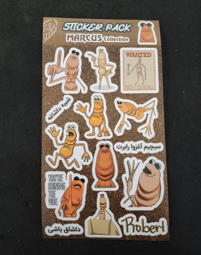 پک استیکر ورقه ای رابرت و مارکوس