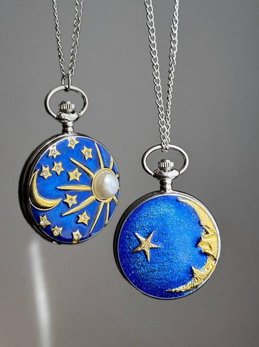 ساعت گردنی آبی